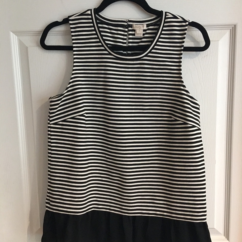 J. Crew sleeveless shirt with silk size small
